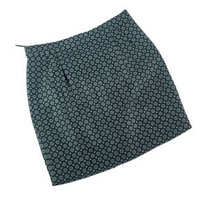 J. Crew Black and White Geometric Mini Skirt